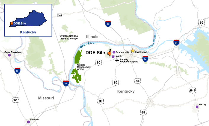 map of the area